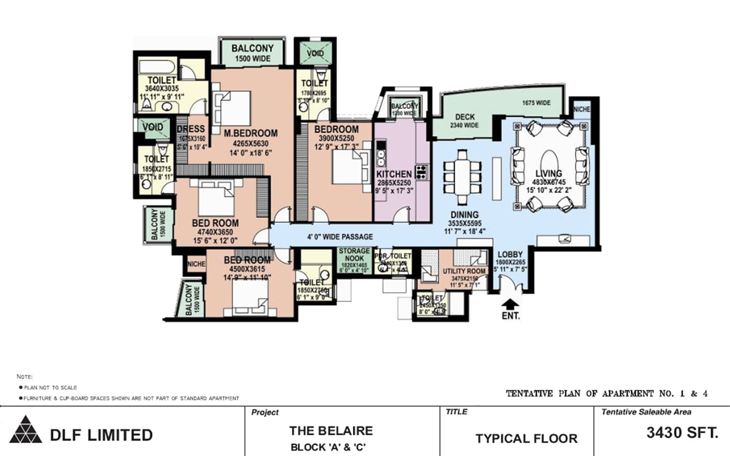 4BHK + 4T + SQ