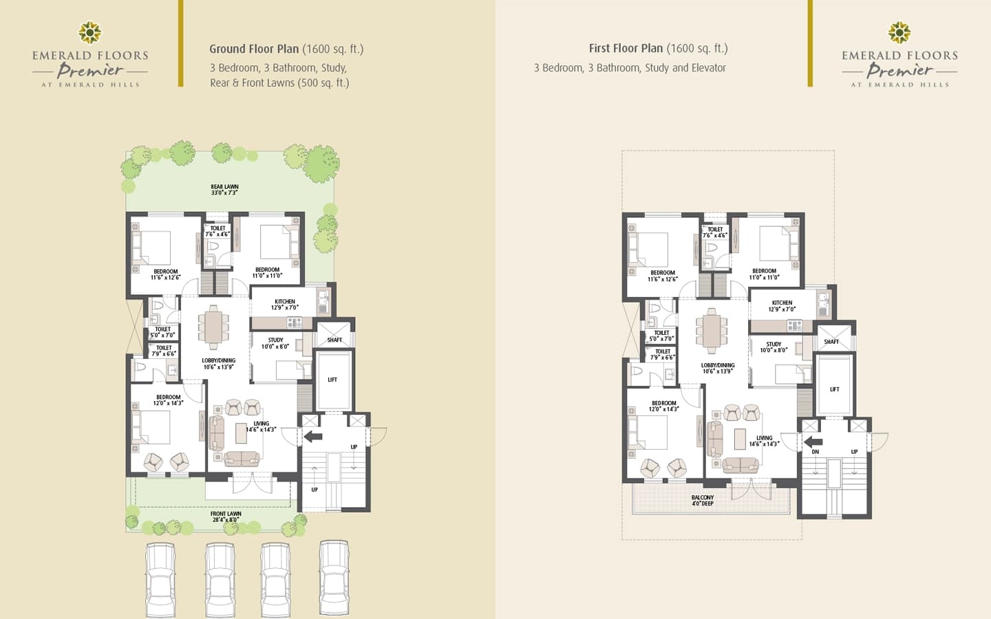 3BHK+3T+Study