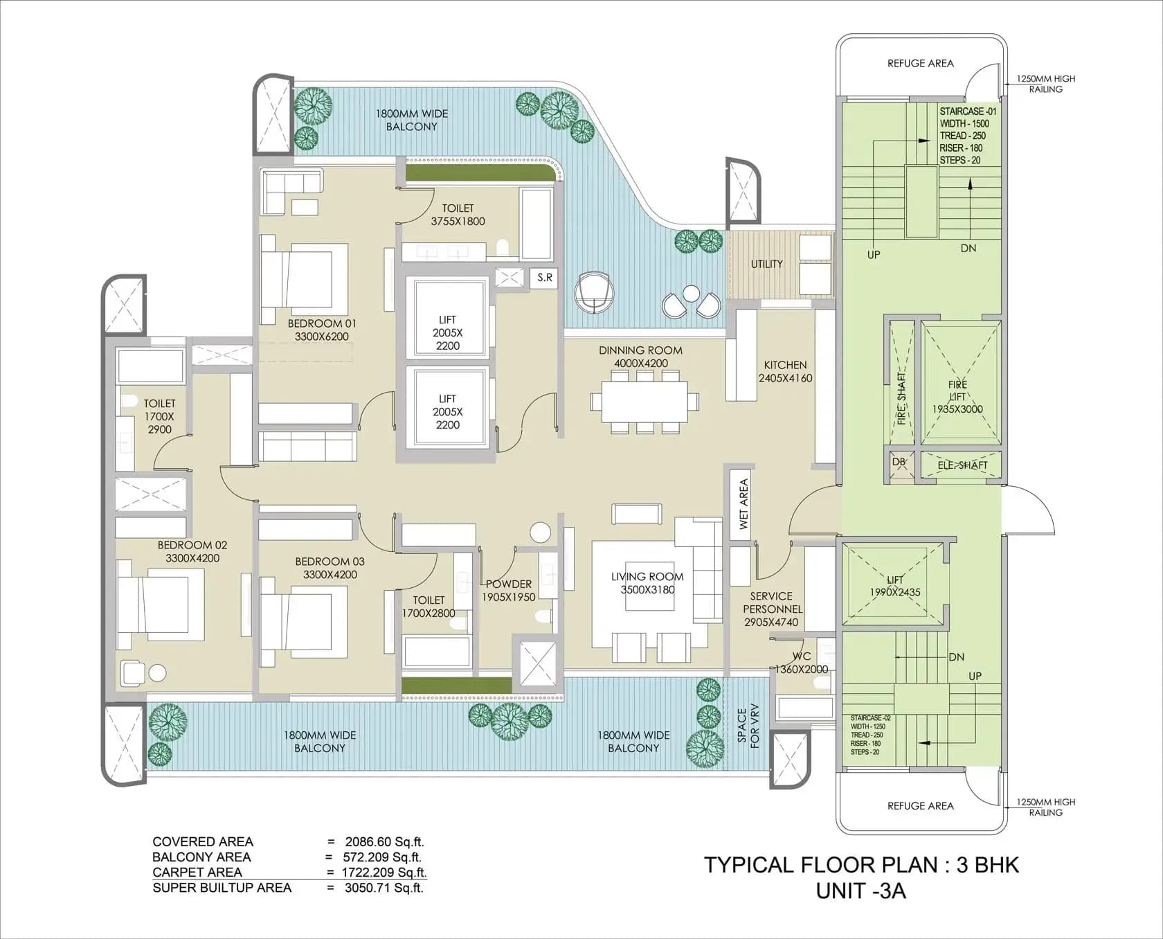 3BHK