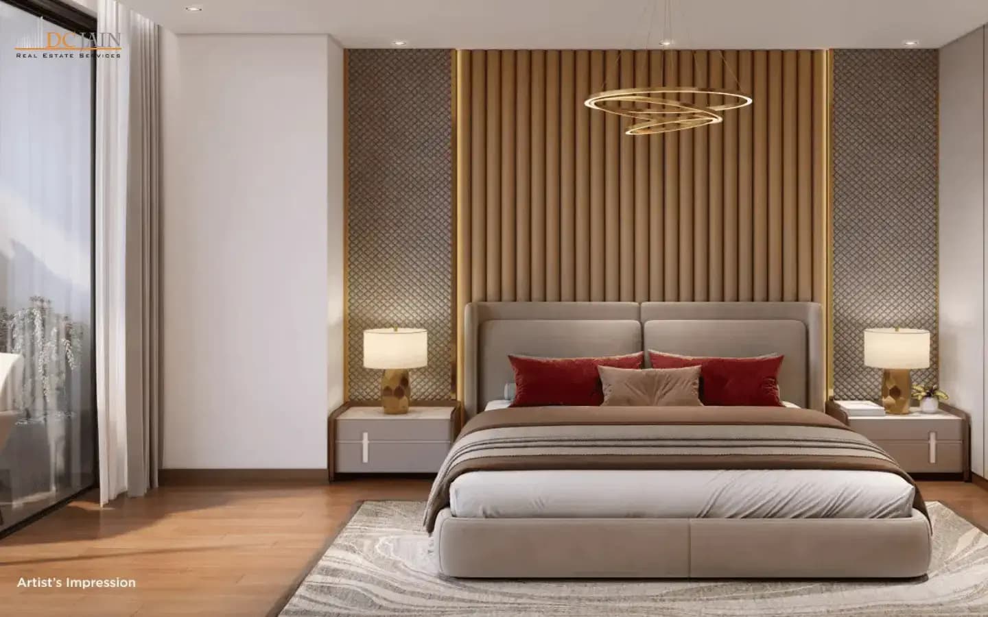 The dualis Sector-46 Bedroom