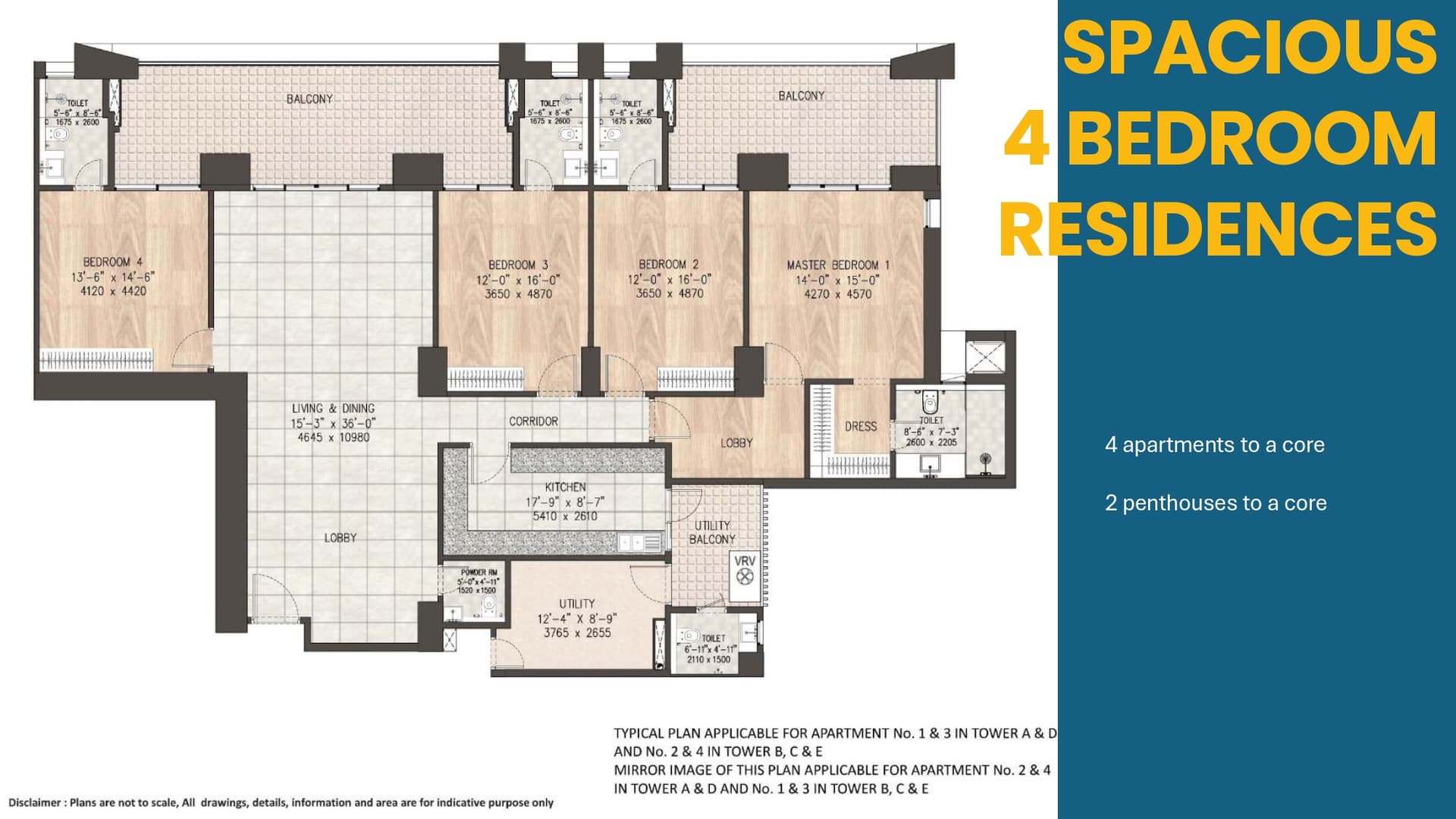 4 BHK + Penthouse