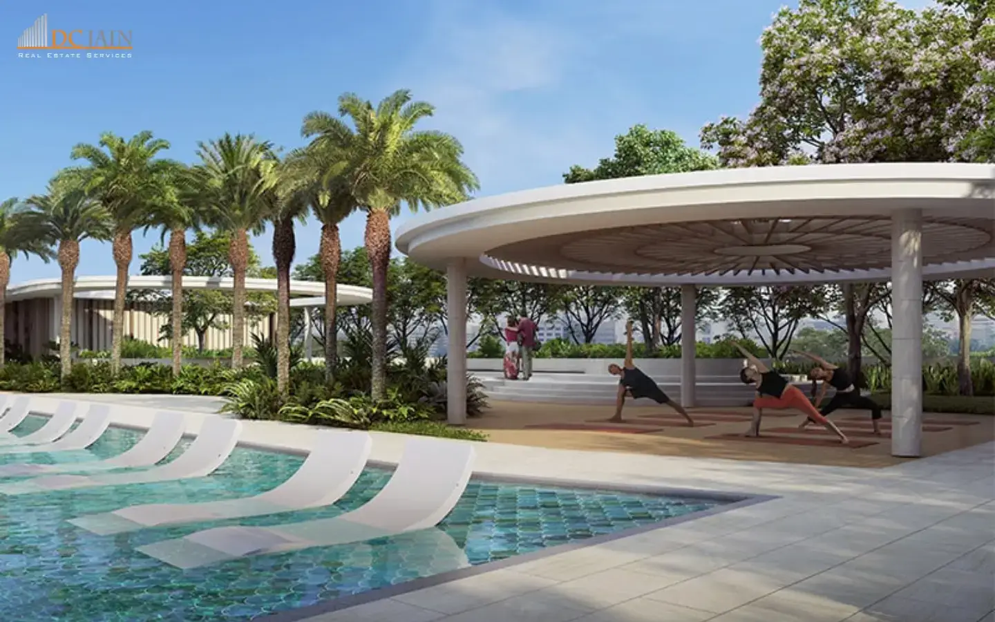 Signature Global De Luxe DXP Swimmingpool and yoga area