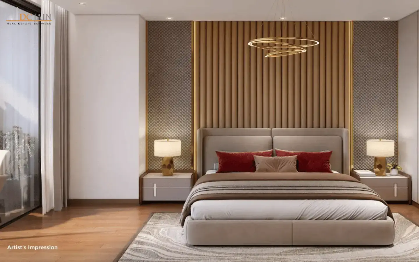The dualis Sector-46 Bedroom